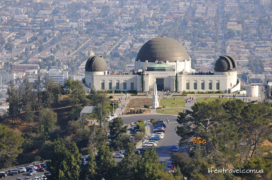 обсерватория в Грифит парке Лос Анджелеса