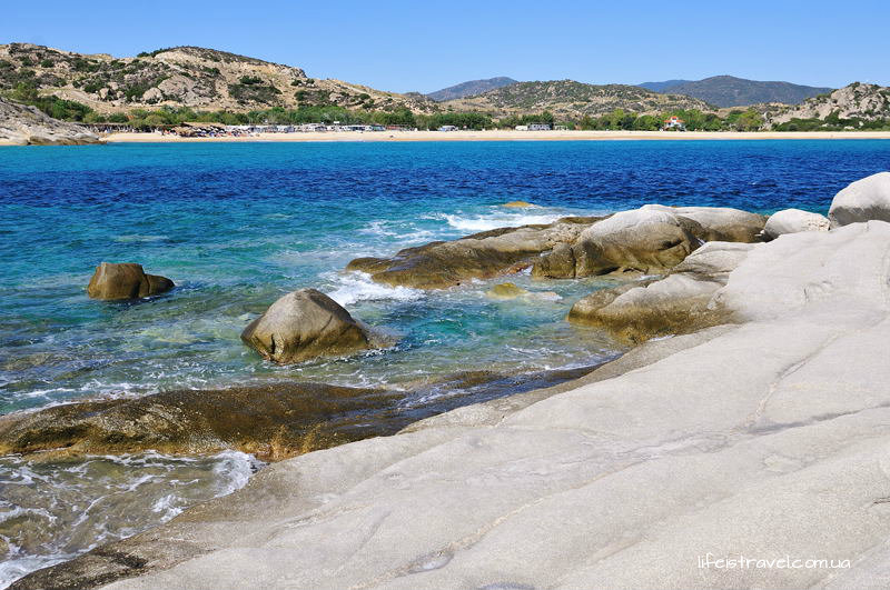 пляж Криоритси и Белые камни