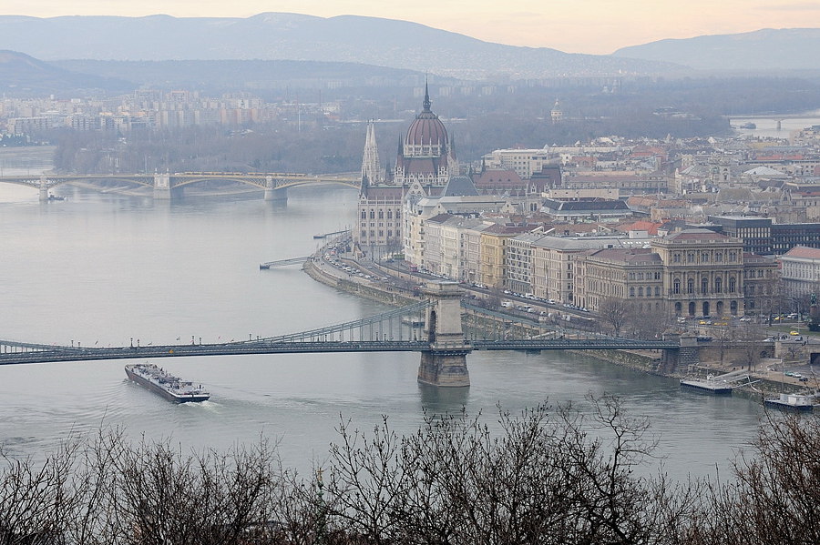 вид на Дунай, Будапешт