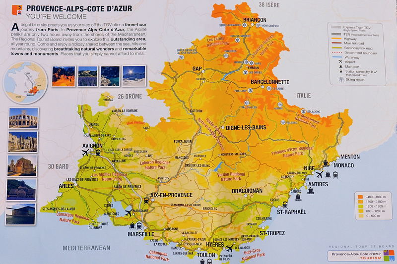 карта Прованса